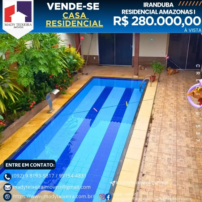 Foto 1 de Casa com 2 Quartos à venda, 864m² em Centro, Iranduba