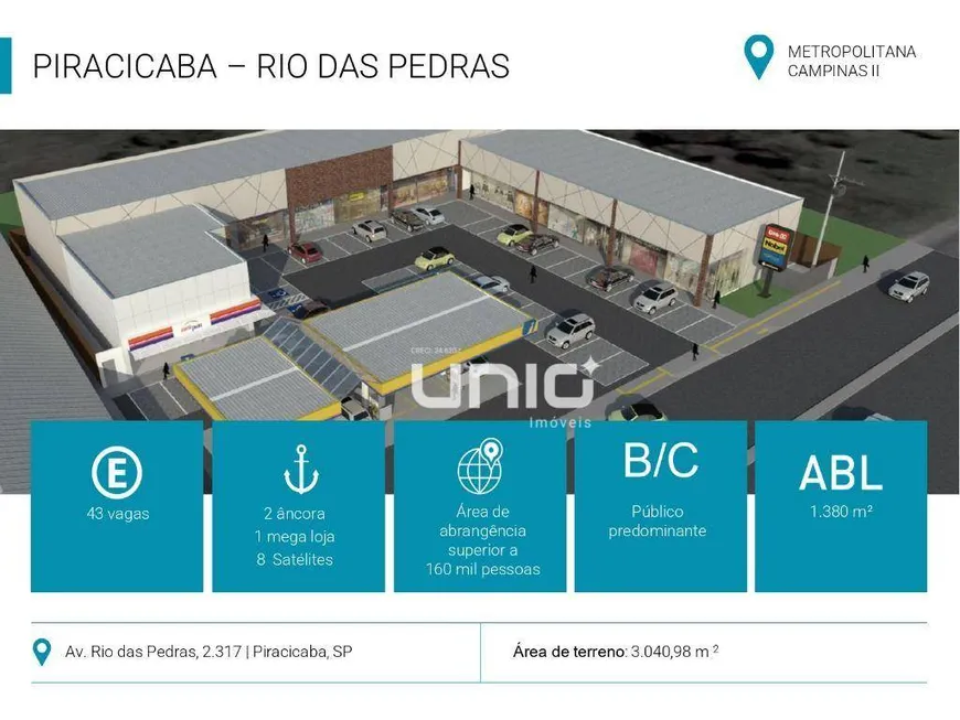 Foto 1 de Ponto Comercial para alugar, 240m² em Piracicamirim, Piracicaba