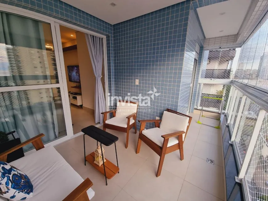 Foto 1 de Apartamento com 3 Quartos à venda, 102m² em Embaré, Santos