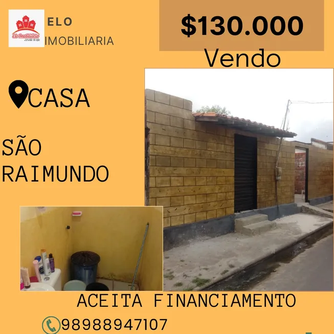 Foto 1 de Casa com 2 Quartos à venda, 180m² em São Raimundo, São Luís