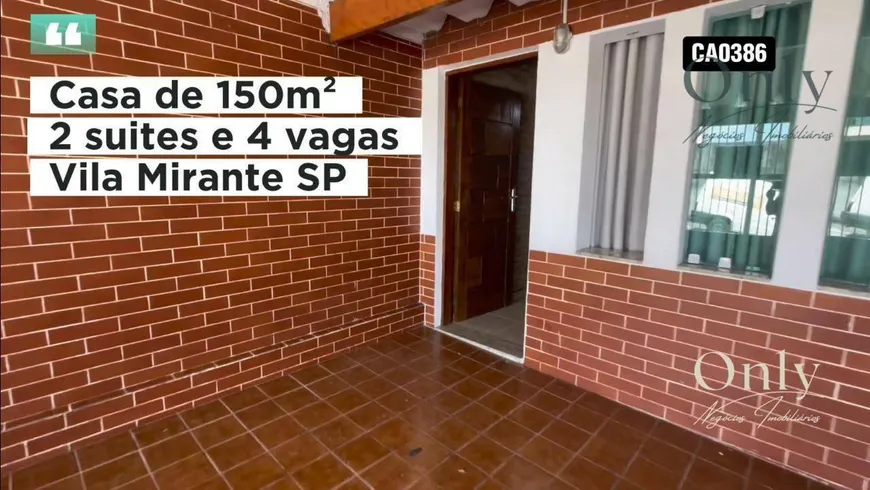 Foto 1 de Casa com 2 Quartos à venda, 150m² em Vila Mirante, São Paulo