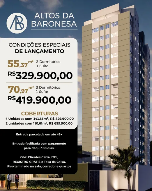 Foto 1 de Apartamento com 2 Quartos à venda, 55m² em Jardim Portugal, São José dos Campos