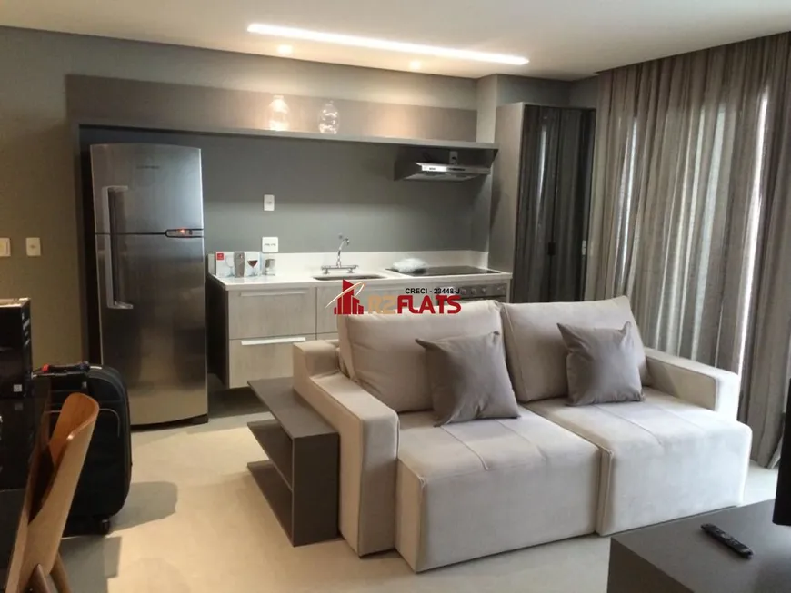 Foto 1 de Flat com 1 Quarto à venda, 38m² em Brooklin, São Paulo