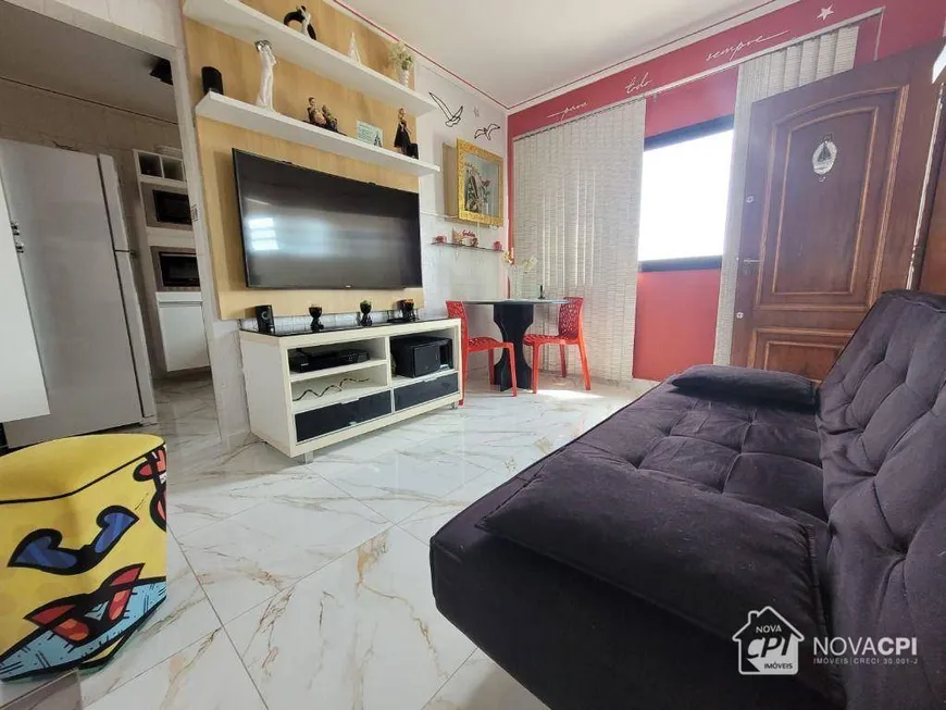Foto 1 de Apartamento com 1 Quarto à venda, 37m² em Vila Guilhermina, Praia Grande