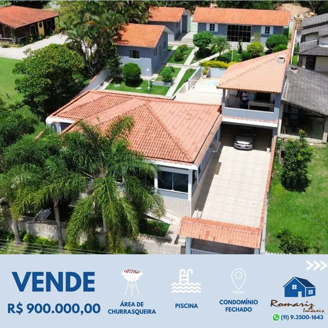 Foto 1 de Casa de Condomínio com 3 Quartos à venda, 786m² em Pouso Alegre, Santa Isabel