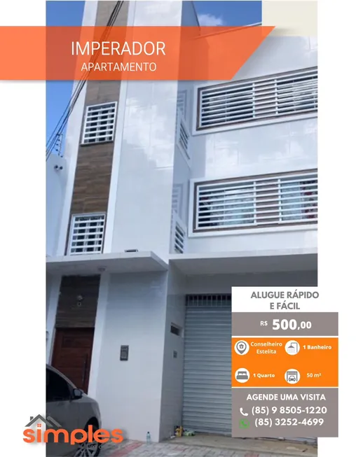 Foto 1 de Apartamento com 1 Quarto para alugar, 21m² em Centro, Fortaleza