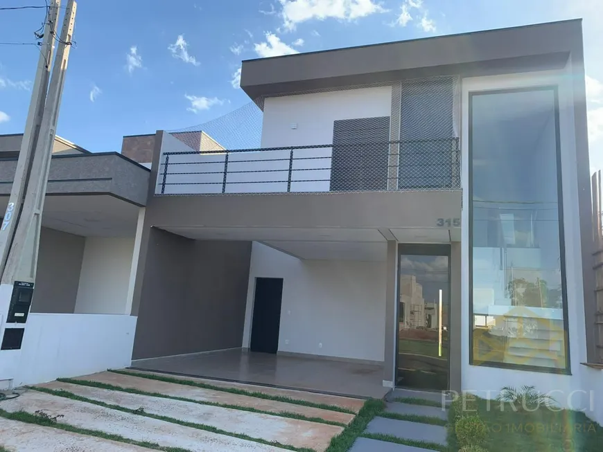 Foto 1 de Casa de Condomínio com 3 Quartos à venda, 184m² em Vila Monte Alegre, Paulínia