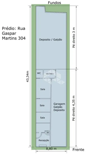 Foto 1 de Prédio Comercial à venda, 381m² em Floresta, Porto Alegre