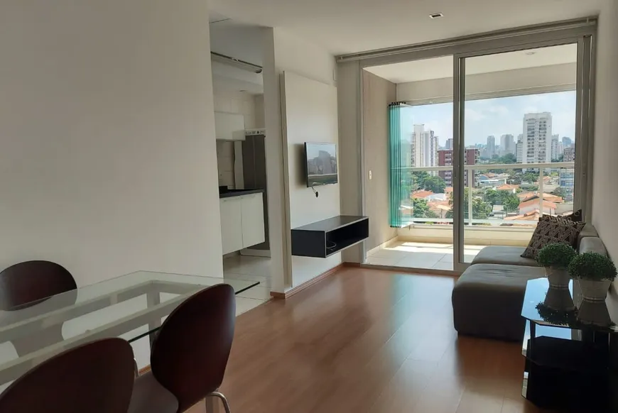 Foto 1 de Apartamento com 1 Quarto para venda ou aluguel, 47m² em Brooklin, São Paulo