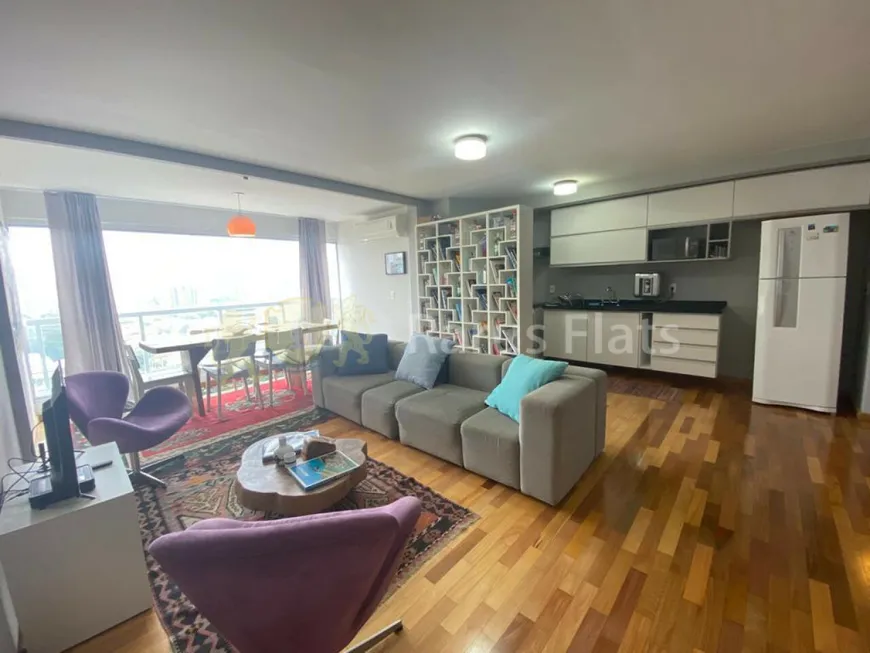 Foto 1 de Flat com 1 Quarto para alugar, 45m² em Brooklin, São Paulo