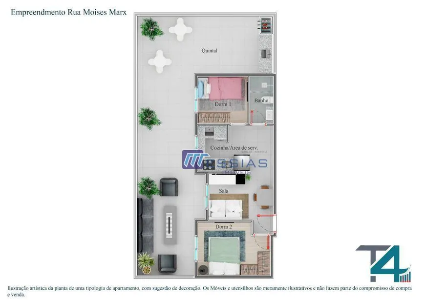 Foto 1 de Apartamento com 2 Quartos à venda, 35m² em Vila Matilde, São Paulo