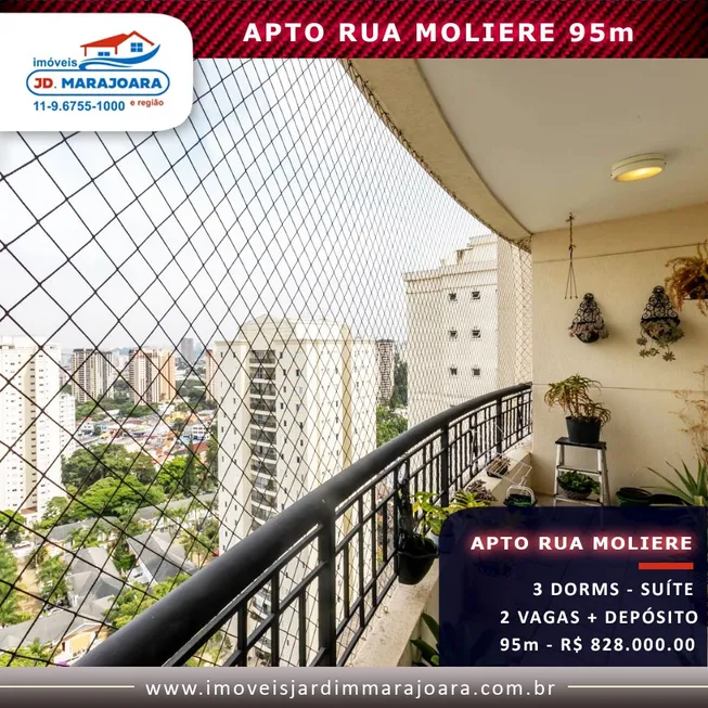 Foto 1 de Apartamento com 3 Quartos à venda, 95m² em Jardim Marajoara, São Paulo