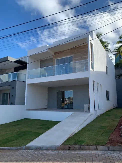 Foto 1 de Casa de Condomínio com 4 Quartos à venda, 178m² em Quintas do Picuaia, Lauro de Freitas