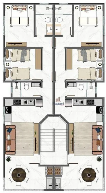 Foto 1 de Apartamento com 2 Quartos à venda, 67m² em Pinheira Ens Brito, Palhoça