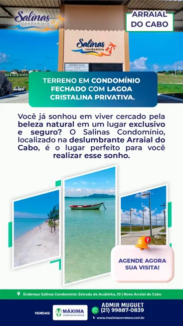 Foto 1 de Lote/Terreno à venda, 360m² em Monte Alto, Arraial do Cabo