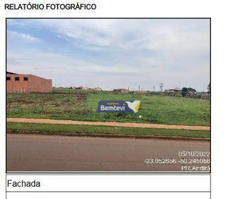 Foto 1 de Lote/Terreno à venda, 1878m² em , Andirá