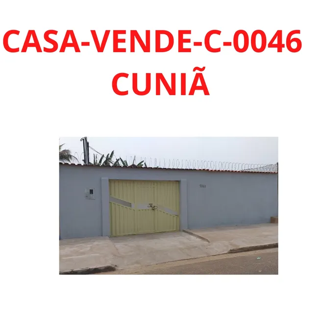 Foto 1 de Casa com 3 Quartos à venda, 67m² em Cuniã, Porto Velho