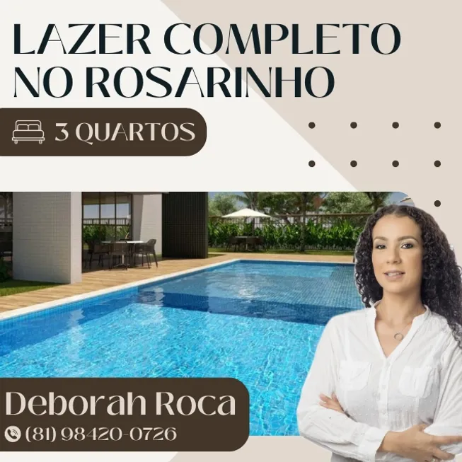 Foto 1 de Apartamento com 3 Quartos à venda, 85m² em Rosarinho, Recife