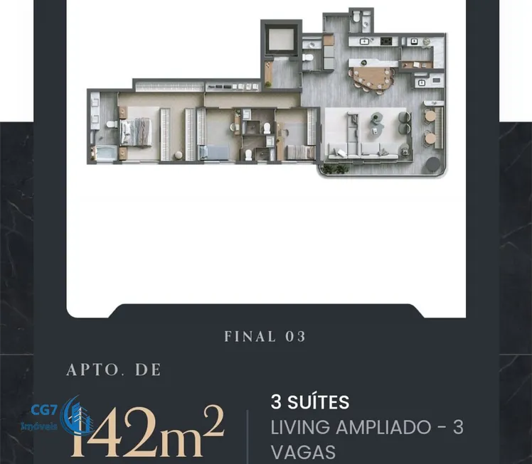 Foto 1 de Apartamento com 3 Quartos à venda, 142m² em Alphagran Alphaville, Barueri
