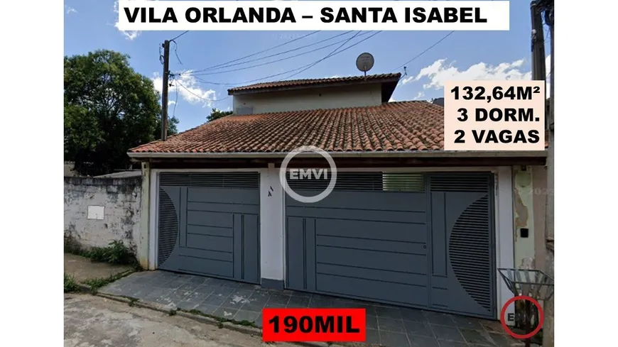 Foto 1 de Casa com 3 Quartos à venda, 132m² em Aralú, Santa Isabel