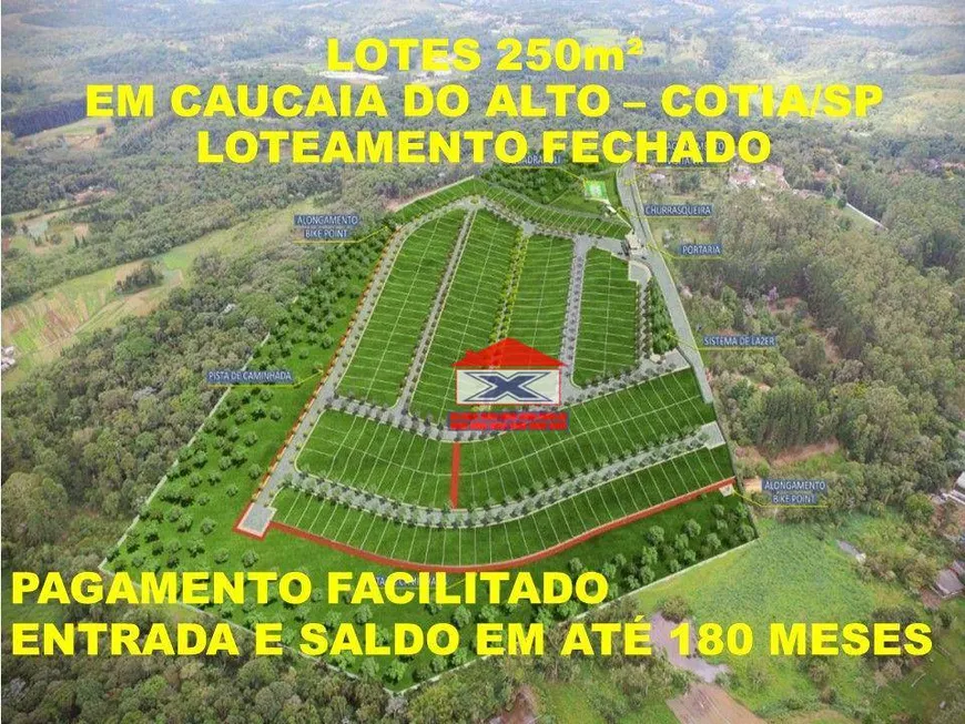 Foto 1 de Lote/Terreno à venda, 250m² em Caucaia do Alto, Cotia