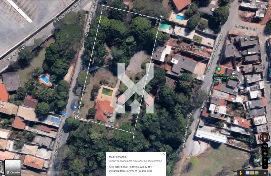 Foto 1 de Lote/Terreno à venda, 5000m² em Trevo, Belo Horizonte