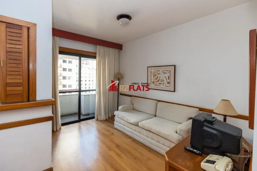 Foto 1 de Flat com 1 Quarto para alugar, 42m² em Jardins, São Paulo