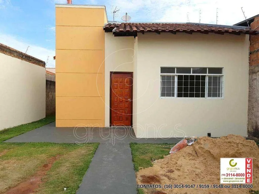 Foto 1 de Casa com 2 Quartos à venda, 77m² em Jardim Imperial, Araraquara