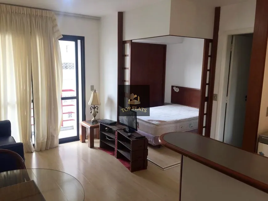 Foto 1 de Flat com 1 Quarto para alugar, 35m² em Moema, São Paulo