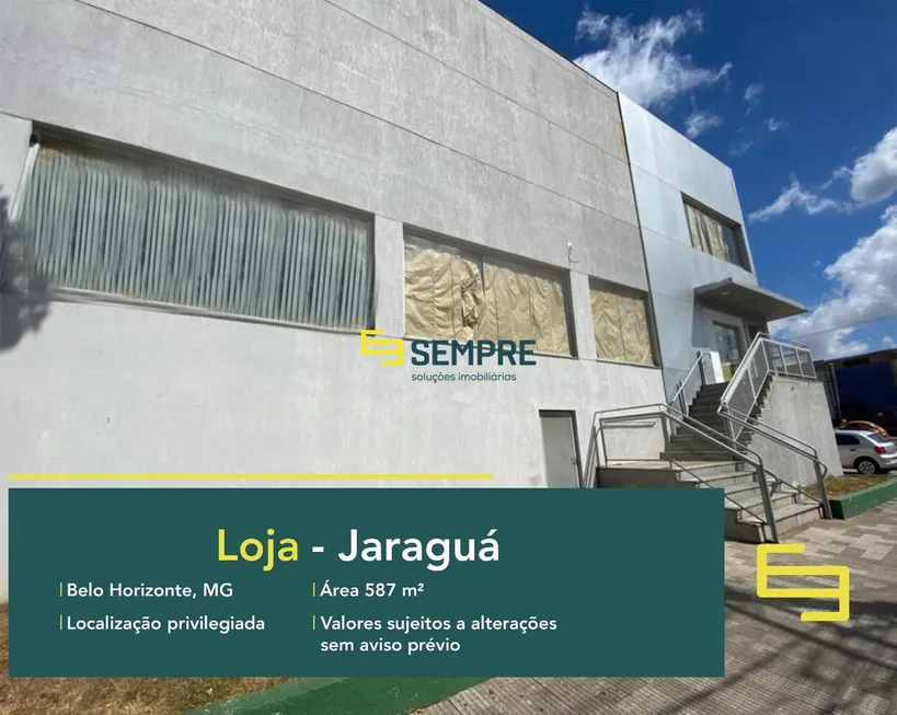 Foto 1 de Ponto Comercial para alugar, 587m² em Jaraguá, Belo Horizonte