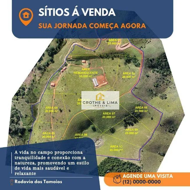 Foto 1 de Fazenda/Sítio com 1 Quarto à venda, 20000m² em , Jambeiro