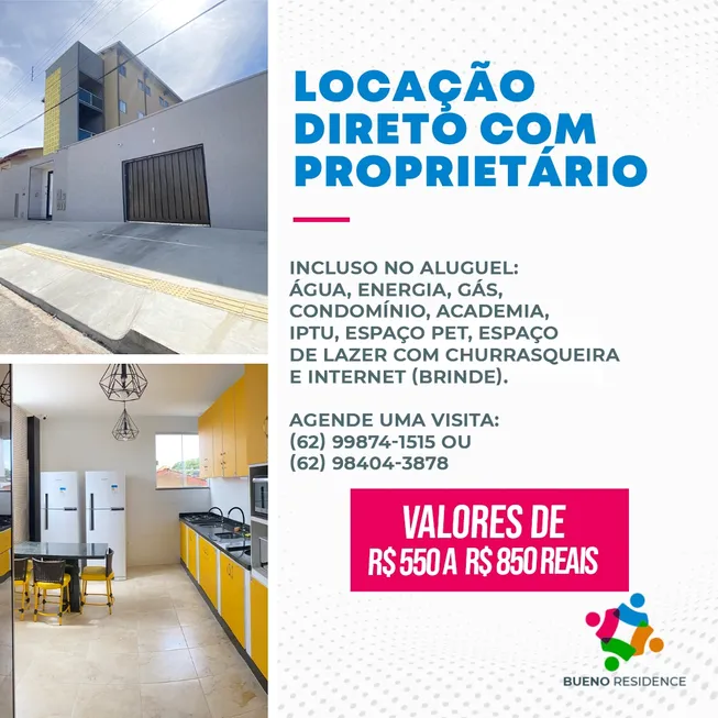 Foto 1 de Kitnet com 1 Quarto para alugar, 25m² em Setor Sol Nascente, Goiânia