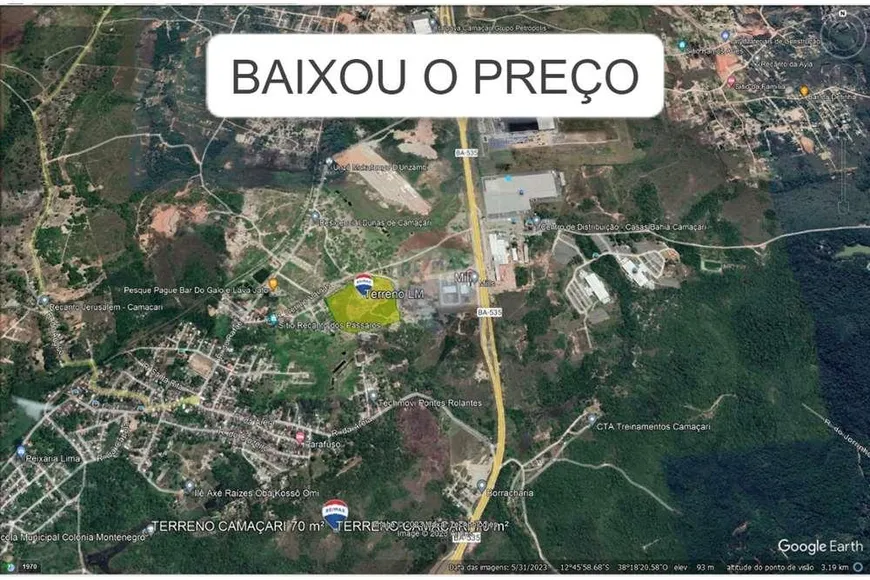 Foto 1 de Lote/Terreno à venda, 70000m² em Parafuso, Camaçari