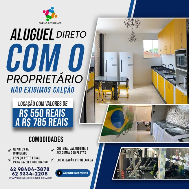 Foto 1 de Kitnet com 1 Quarto para alugar, 30m² em Setor Sol Nascente, Goiânia