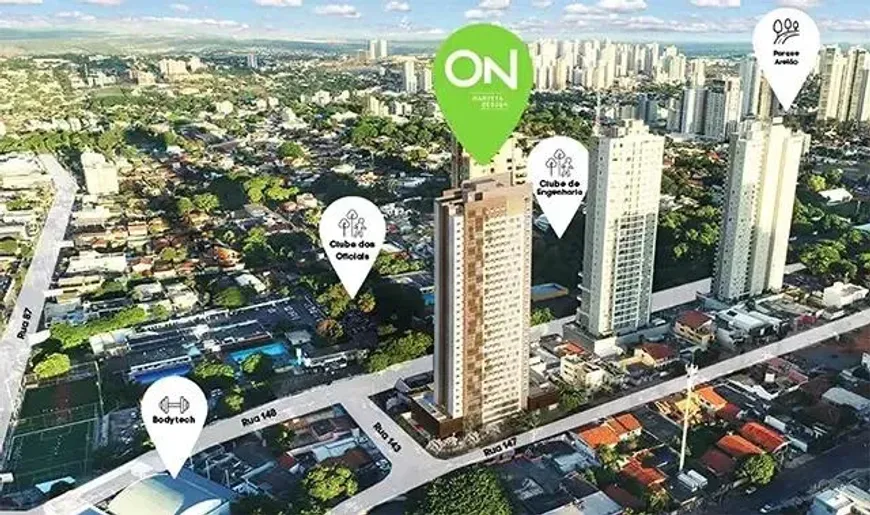 Foto 1 de Apartamento com 3 Quartos à venda, 115m² em Setor Marista, Goiânia