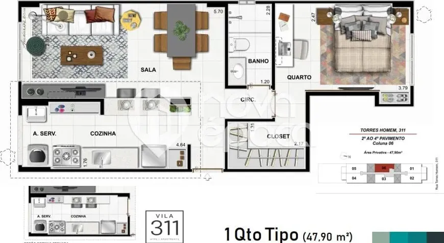 Foto 1 de Apartamento com 2 Quartos à venda, 72m² em Vila Isabel, Rio de Janeiro