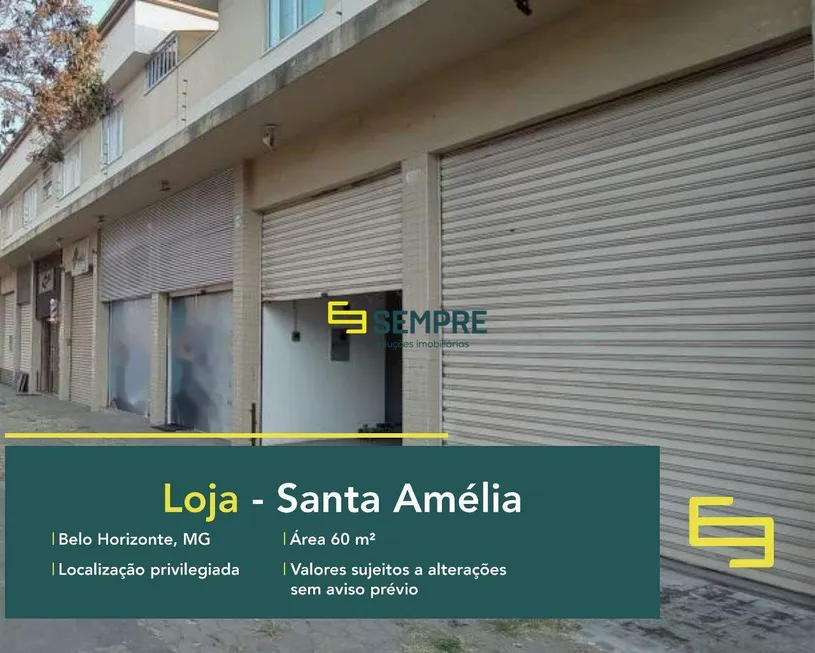 Foto 1 de Ponto Comercial para alugar, 60m² em Santa Amélia, Belo Horizonte