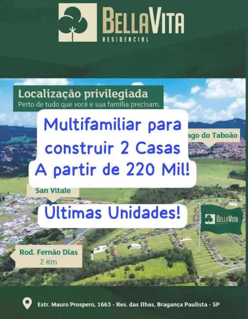 Foto 1 de Lote/Terreno à venda, 270m² em Residencial das Ilhas, Bragança Paulista