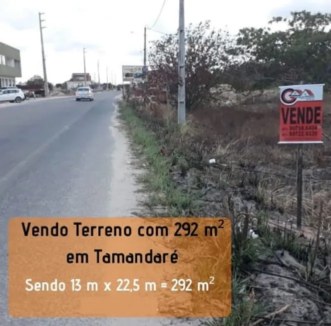 Foto 1 de Lote/Terreno à venda, 292m² em RIO ARIQUINDA, Tamandare