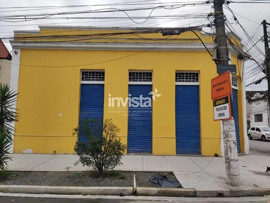 Foto 1 de Ponto Comercial para alugar, 89m² em Vila Matias, Santos