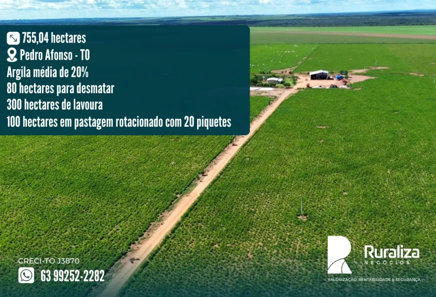 Foto 1 de Fazenda/Sítio à venda, 755m² em Zona Rural, Paraíso do Tocantins