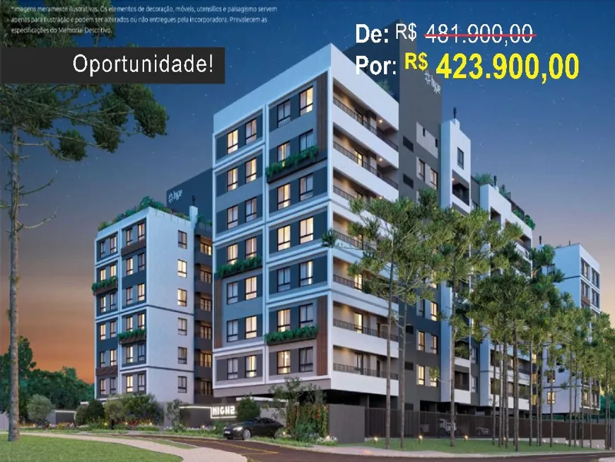 Foto 1 de Apartamento com 2 Quartos à venda, 56m² em Novo Mundo, Curitiba