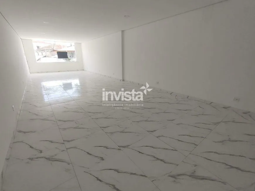 Foto 1 de Sala Comercial para alugar, 120m² em Gonzaga, Santos