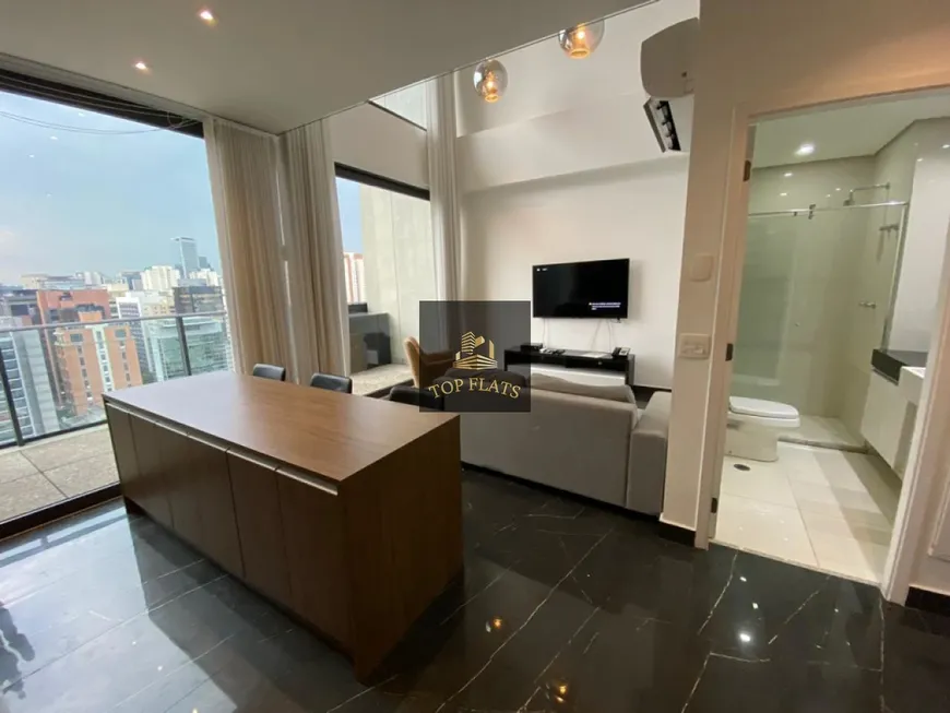 Foto 1 de Flat com 1 Quarto para alugar, 78m² em Vila Olímpia, São Paulo