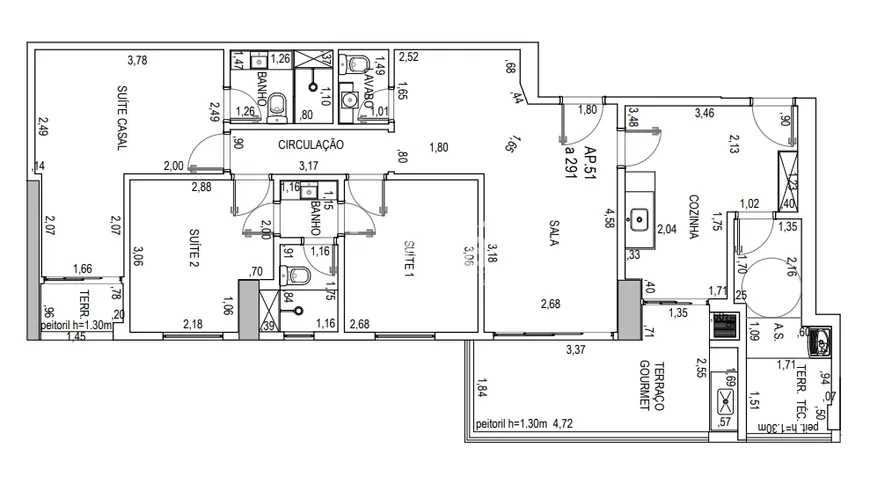 Foto 1 de Apartamento com 3 Quartos à venda, 102m² em Gonzaga, Santos