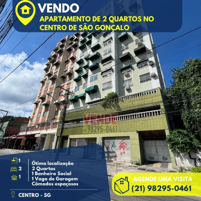 Foto 1 de Apartamento com 3 Quartos à venda, 75m² em Centro, São Gonçalo