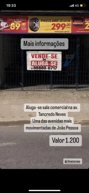 Foto 1 de Sala Comercial para alugar, 60m² em Manaíra, João Pessoa