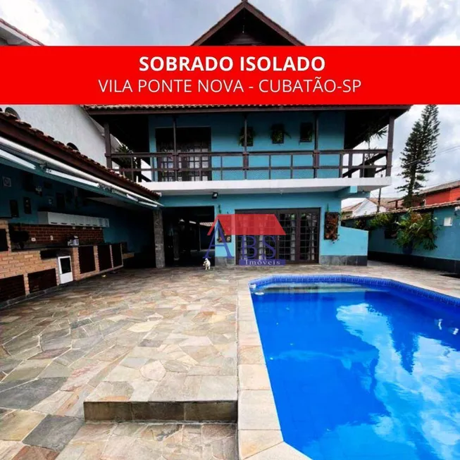 Foto 1 de Sobrado com 2 Quartos à venda, 340m² em Vila Ponte Nova, Cubatão