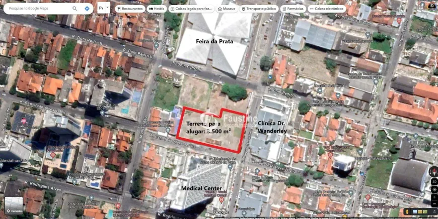 Foto 1 de Lote/Terreno para alugar, 3500m² em Prata, Campina Grande