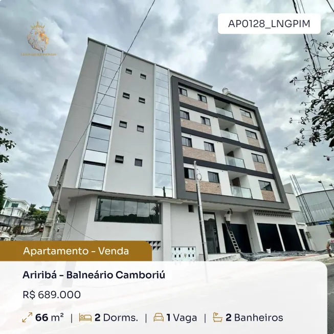 Foto 1 de Apartamento com 2 Quartos à venda, 66m² em Ariribá, Balneário Camboriú